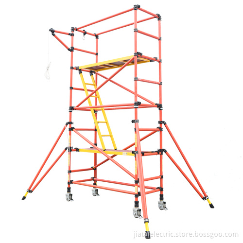 Non-conductive GRP/FRP Mobile Scaffold Tower for Industrial Use